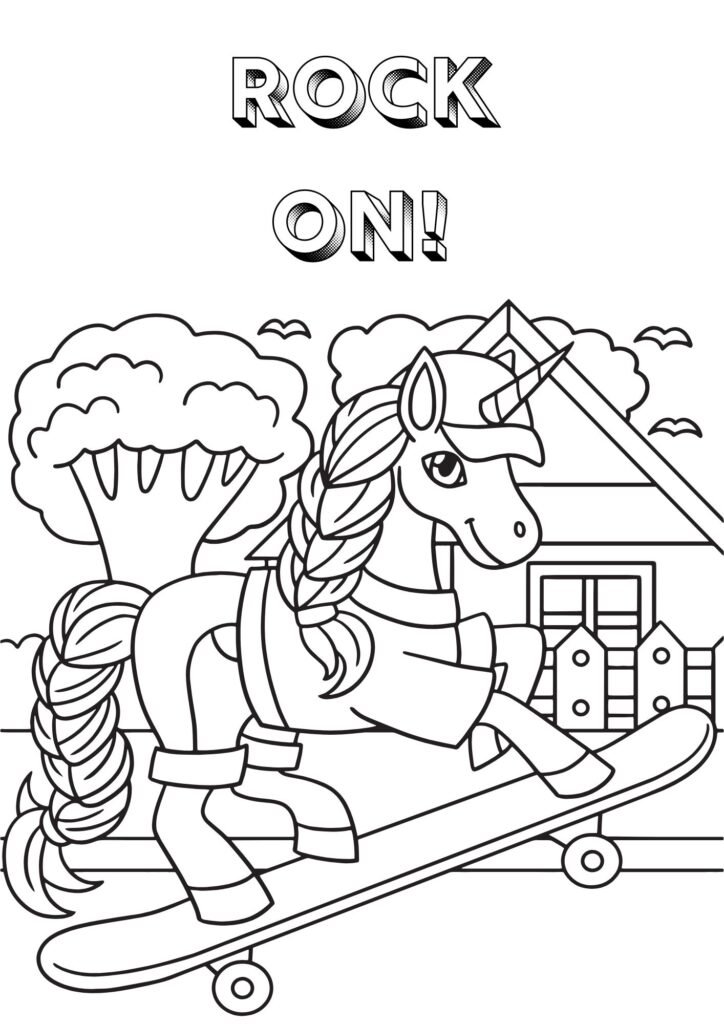 unicorn coloring pages to print out