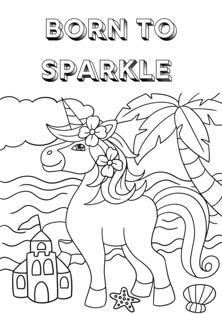 unicorn girl coloring pages printable