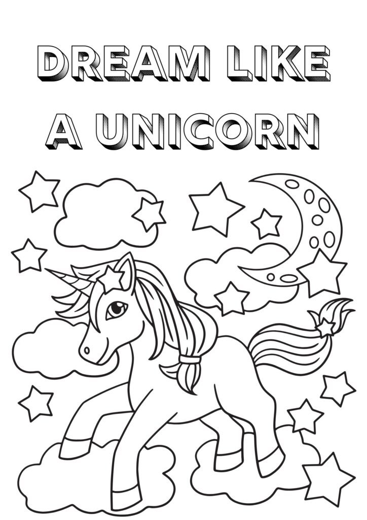unicorn kitten printable coloring pages