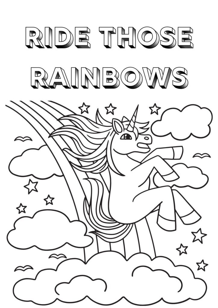 unicorn pictures to print