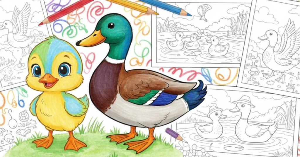 Duck Coloring Pages