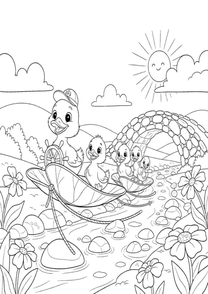Duckling Pictures to Color