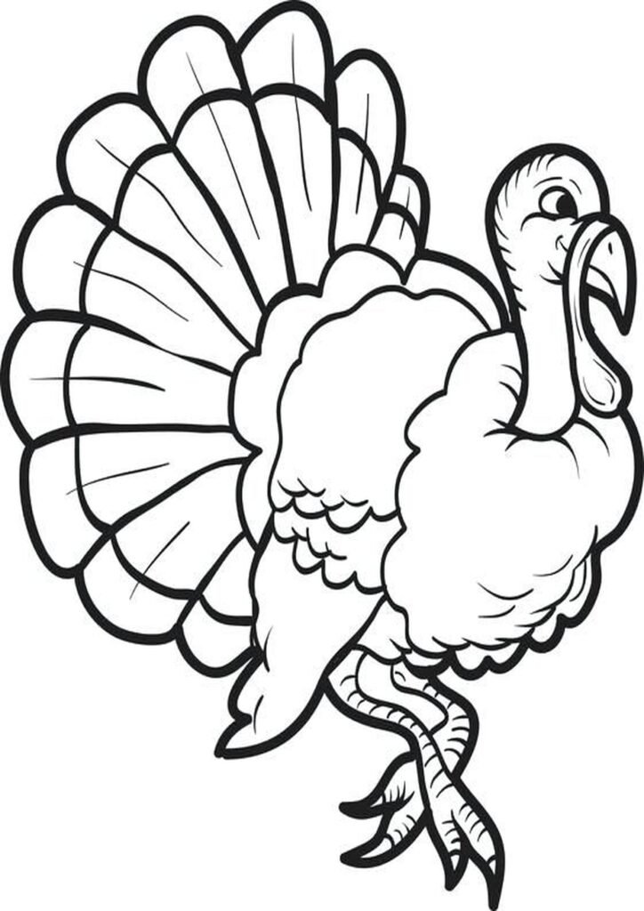 Free turkey coloring ideas