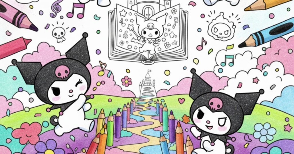 Kuromi Coloring Pages