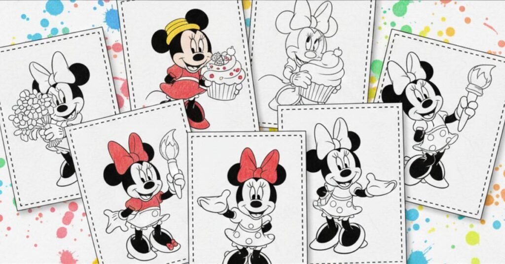 Minnie Mouse Coloring Page
