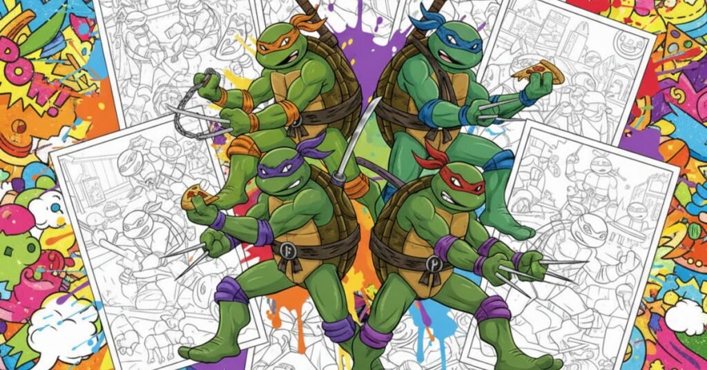 Ninja Turtles Coloring Pages