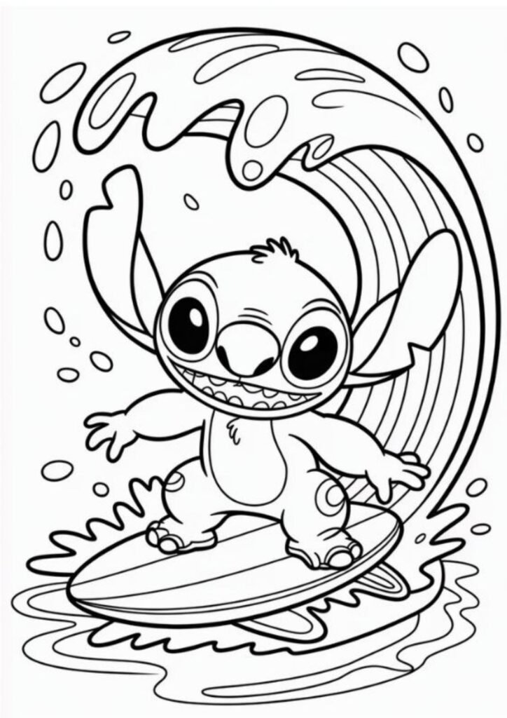 Stitch Coloring Pages
