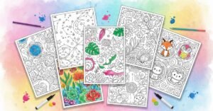 aesthetic coloring pages