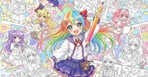 anime girl coloring pages