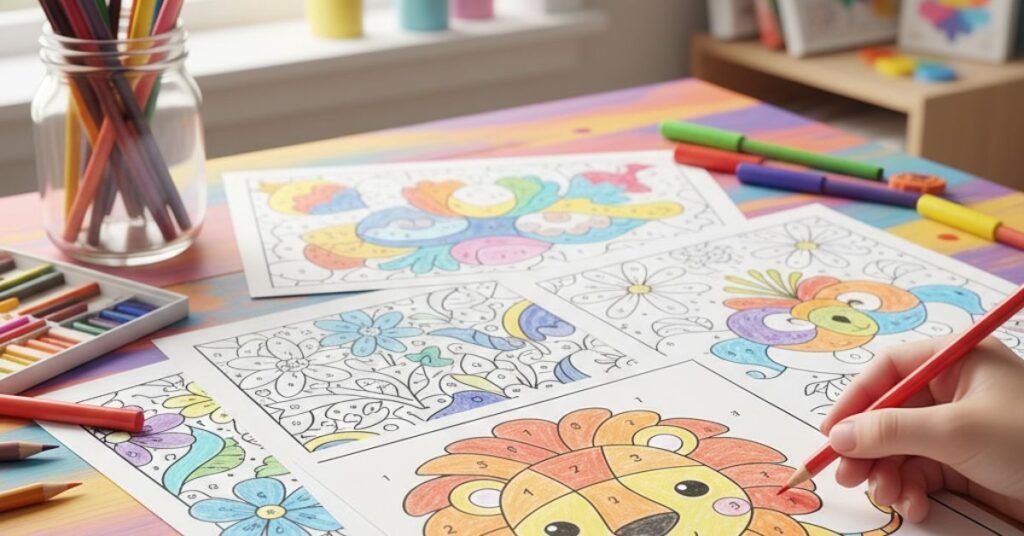color by number printables