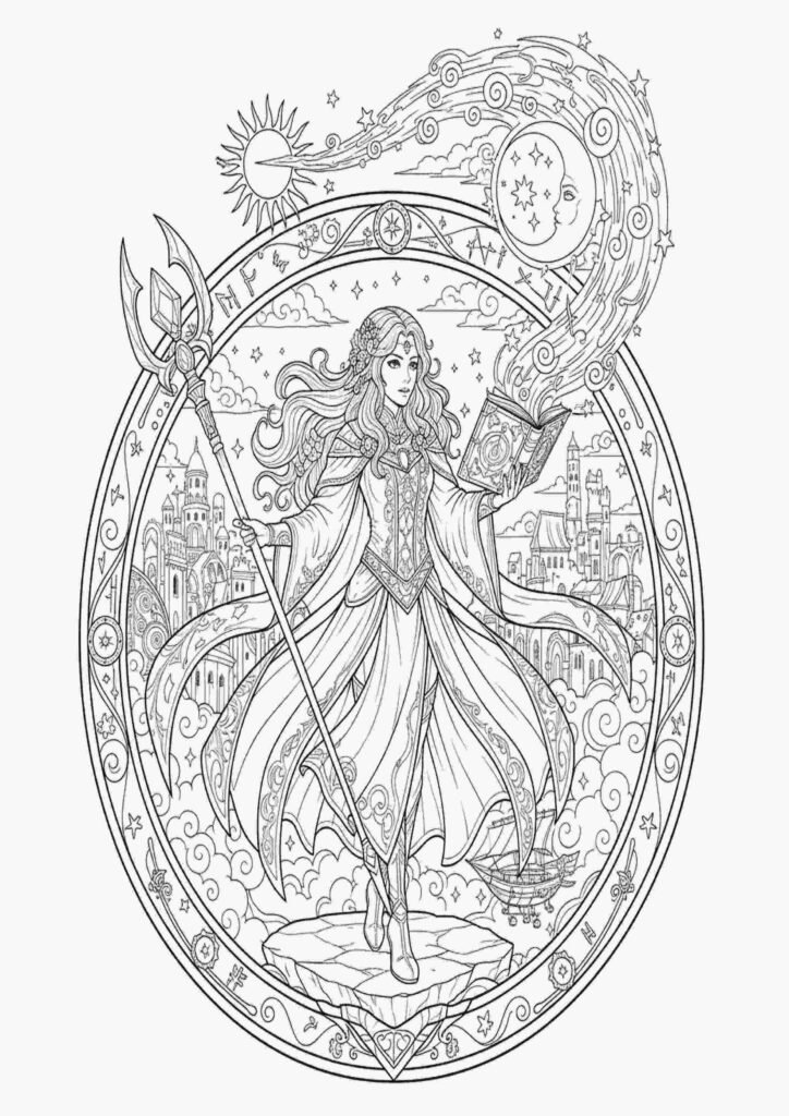 cute anime girl coloring pages