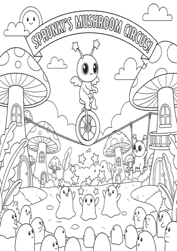 cute sprunki coloring pages