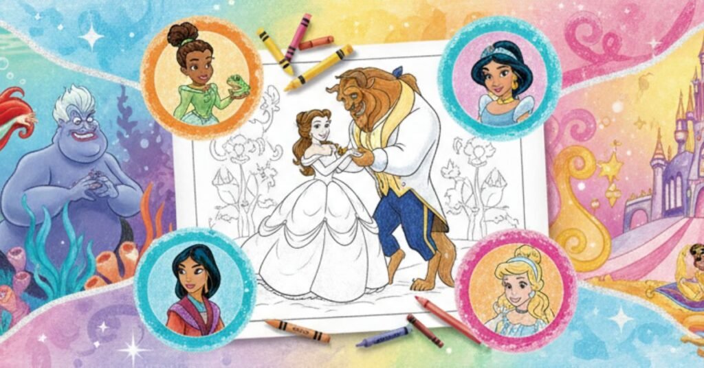 disney princess coloring pages