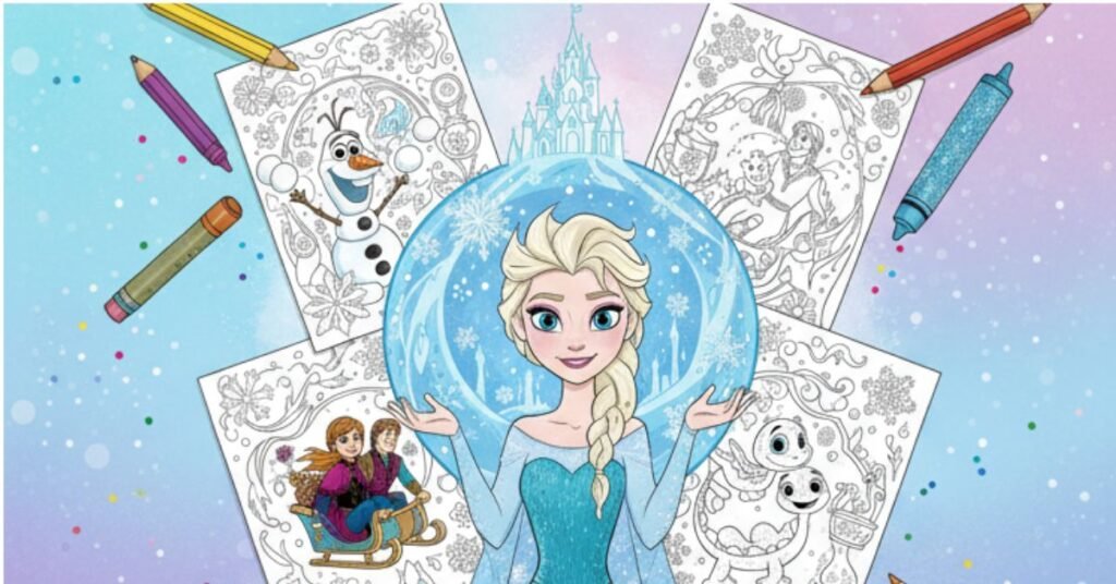 elsa coloring pages