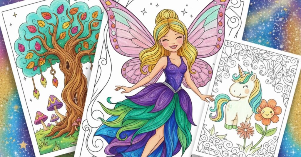 fairy coloring pages