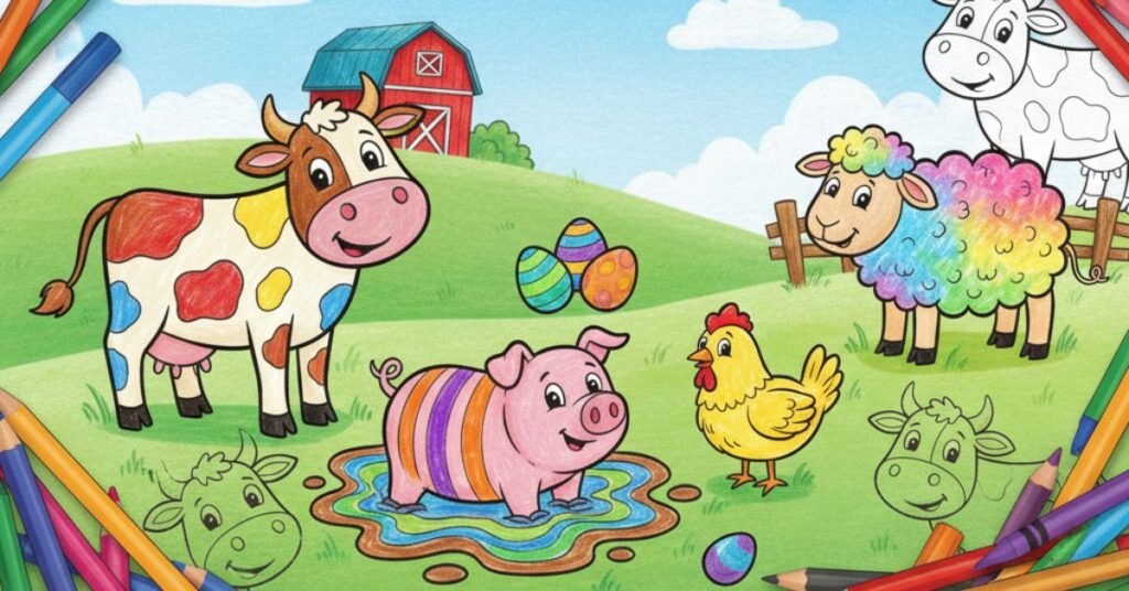 farm animal coloring pages