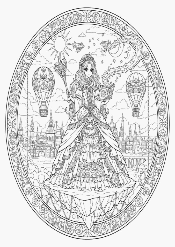 free anime girl coloring pages