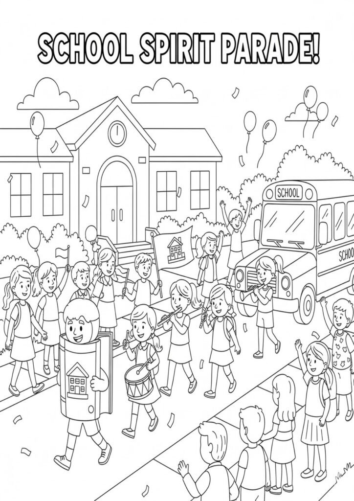 free back to school coloring pages