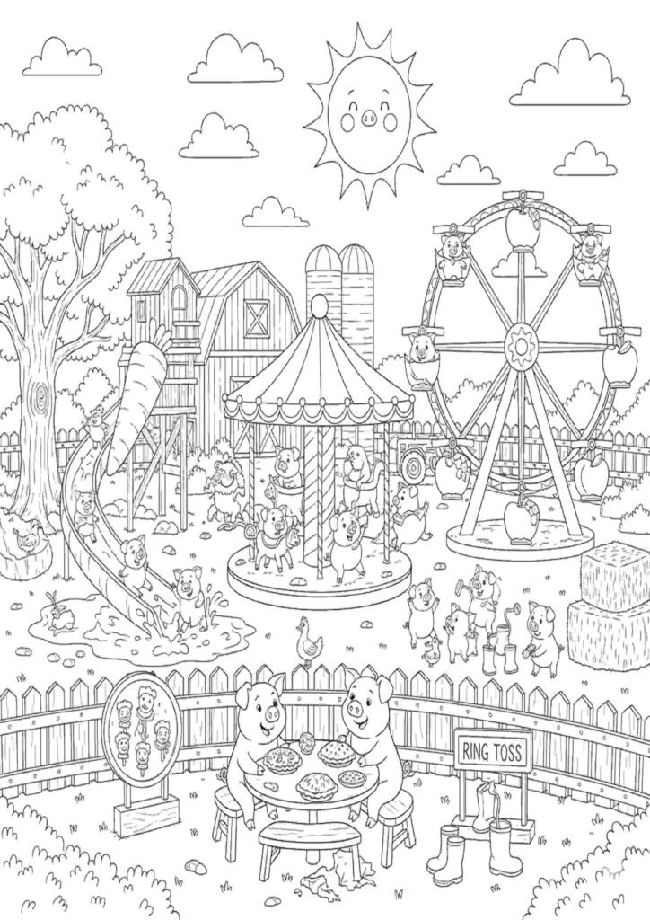 free colouring pages guinea pigs