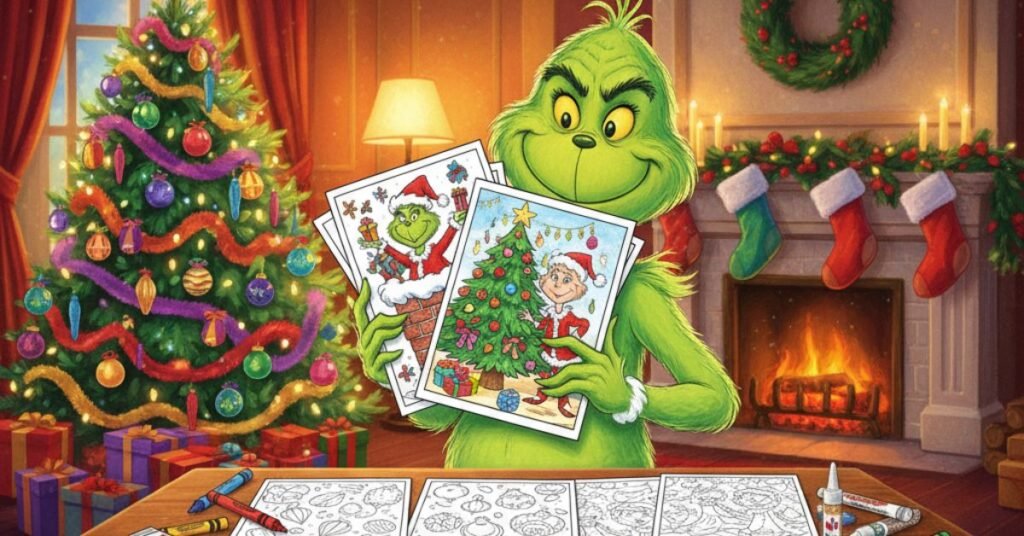 grinch coloring page