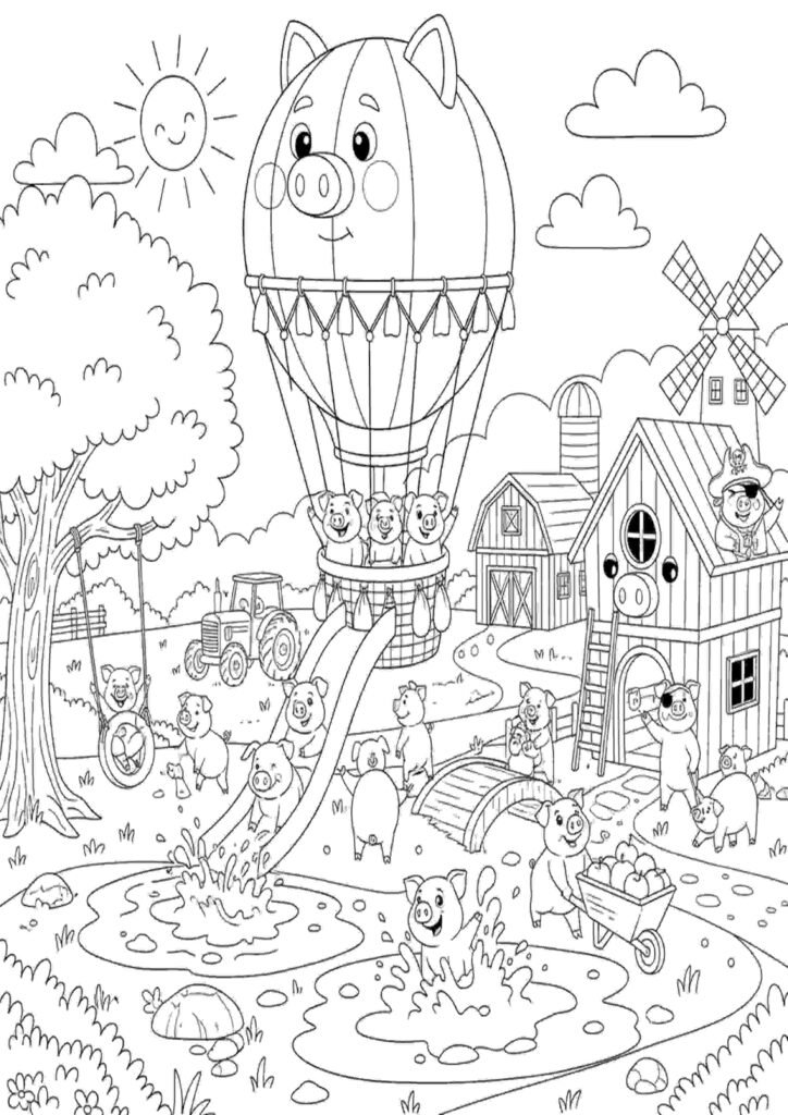 guinea pigs colouring pages