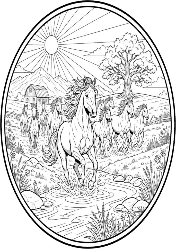 horse coloring pages
