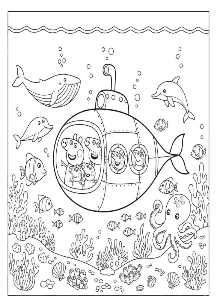 peppa pig coloring pages