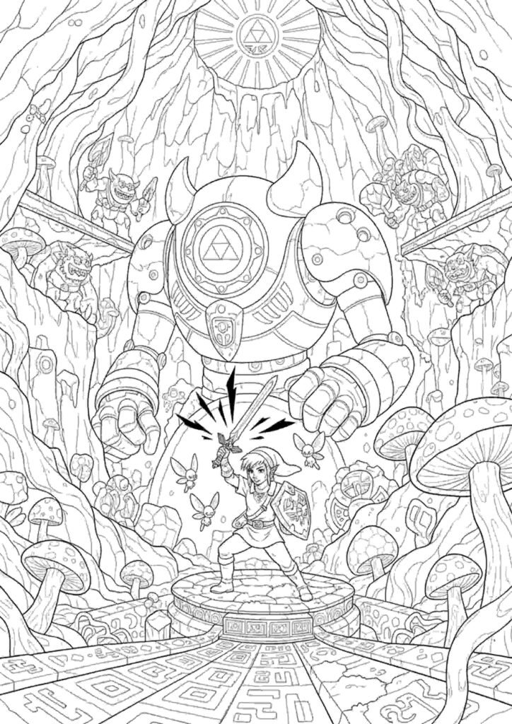 princess zelda coloring pages