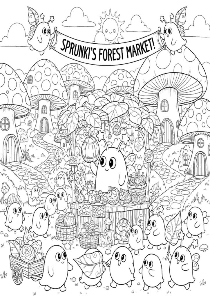 sprunki coloring pages free