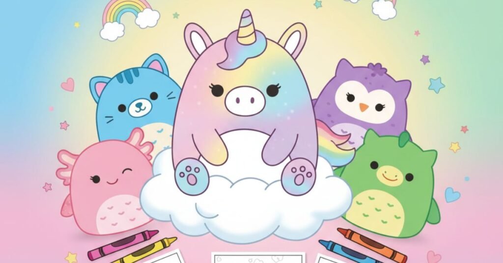 squishmallow coloring pages