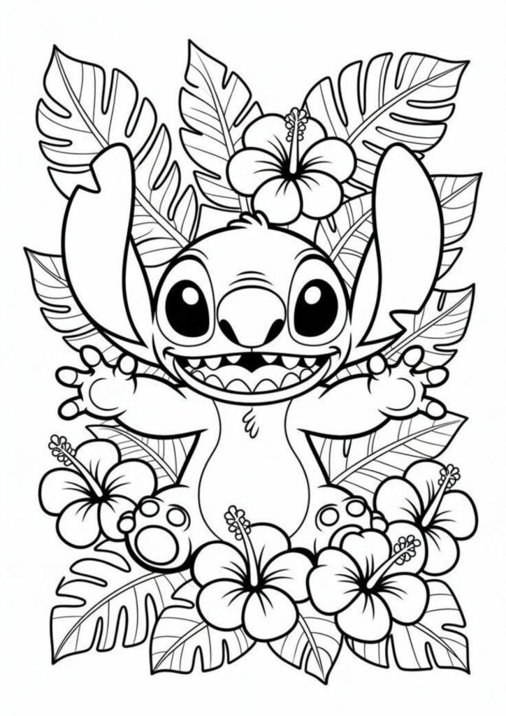 stitch coloring page