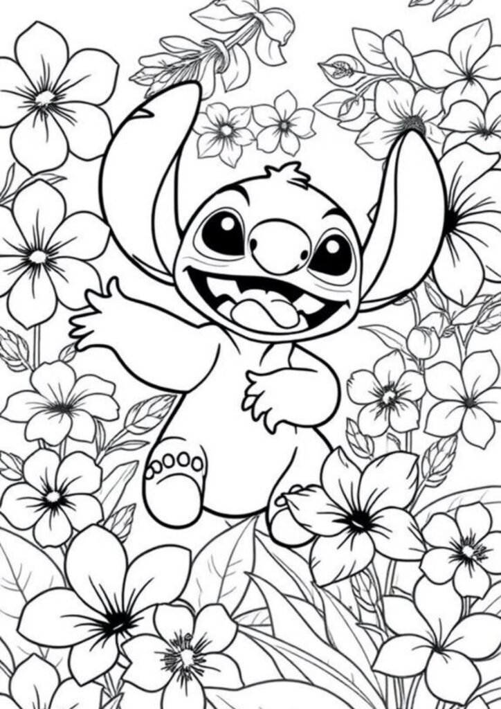 stitch coloring page
