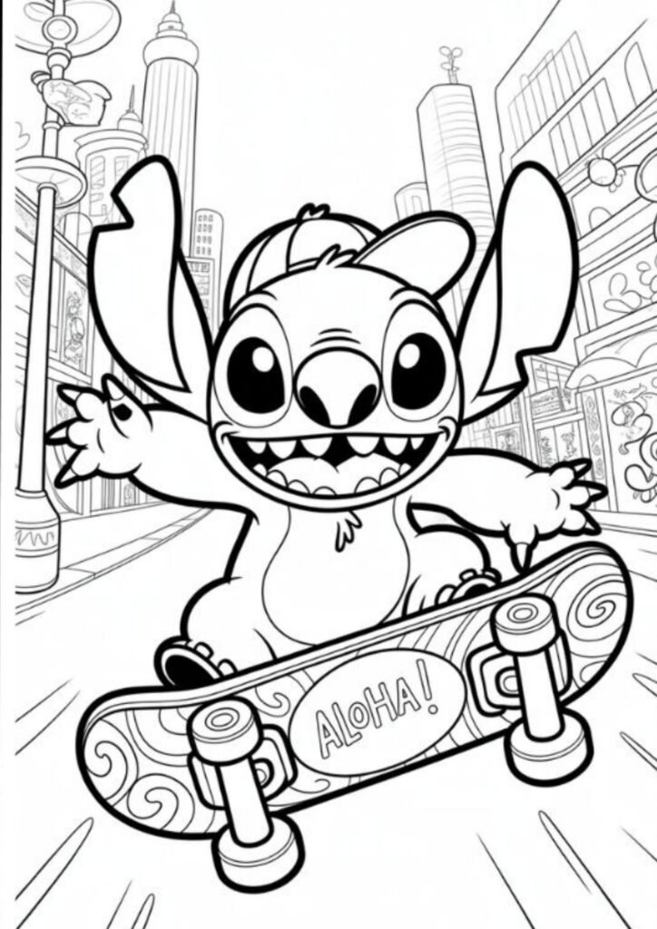 stitch coloring pages