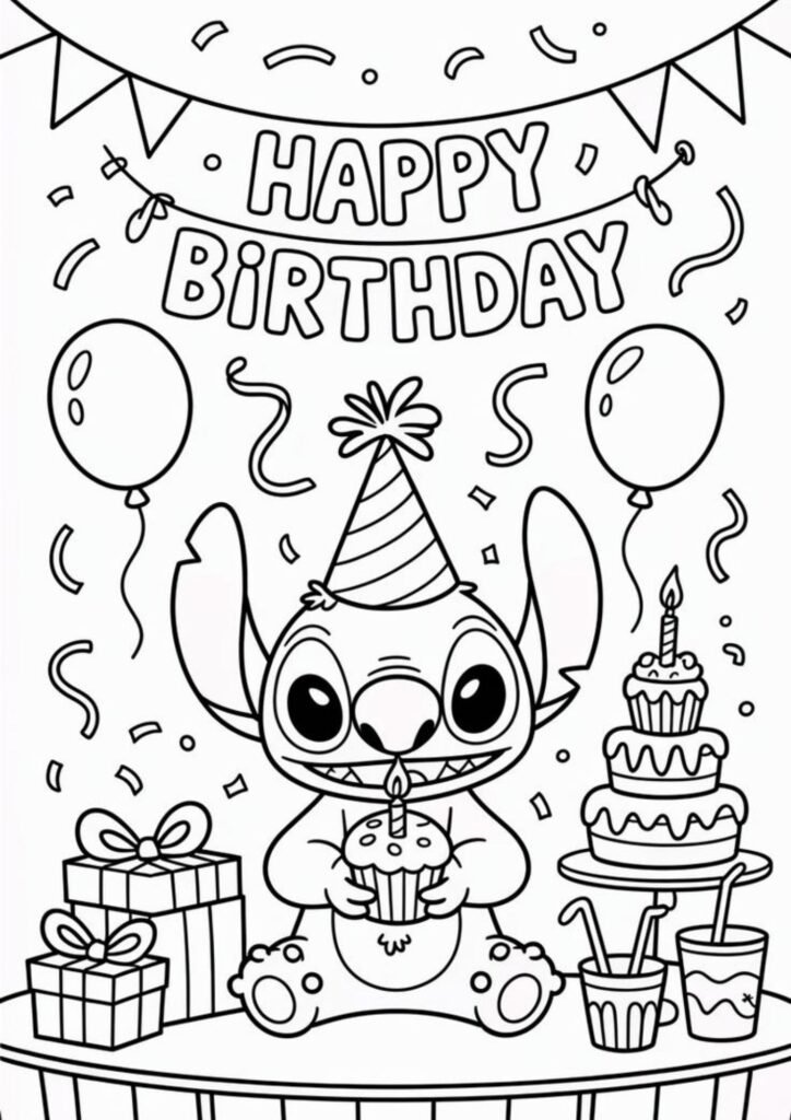 stitch coloring sheet