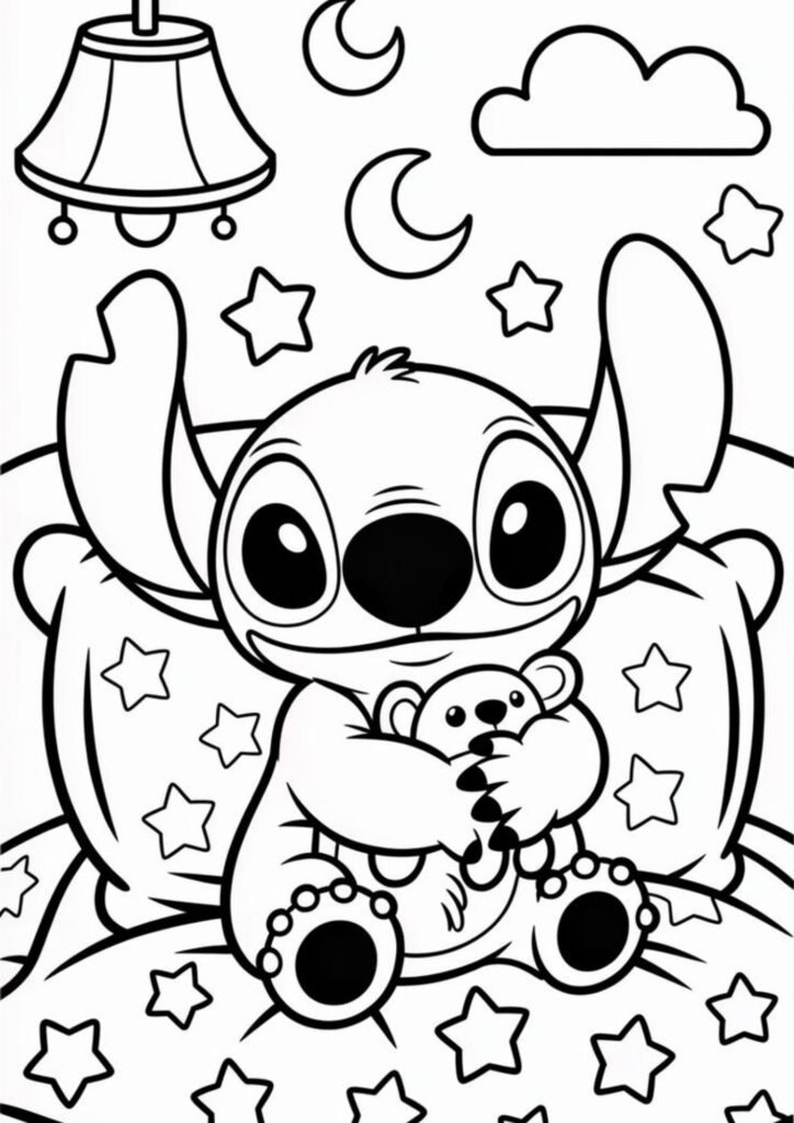 stitch coloring sheets