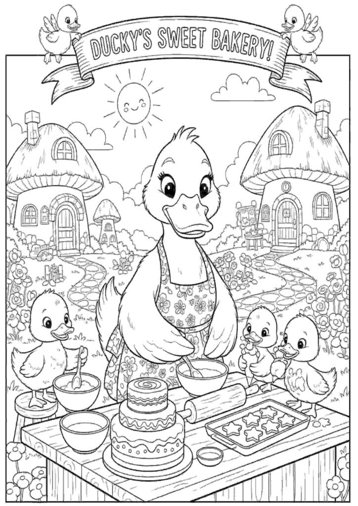 top Duckling Pictures to Color