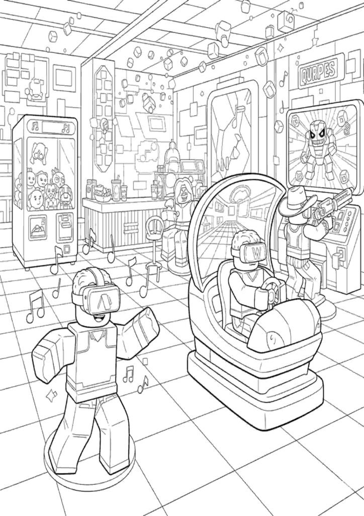 top Roblox Coloring Pages