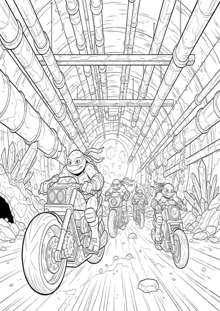 top ninja turtles coloring pages