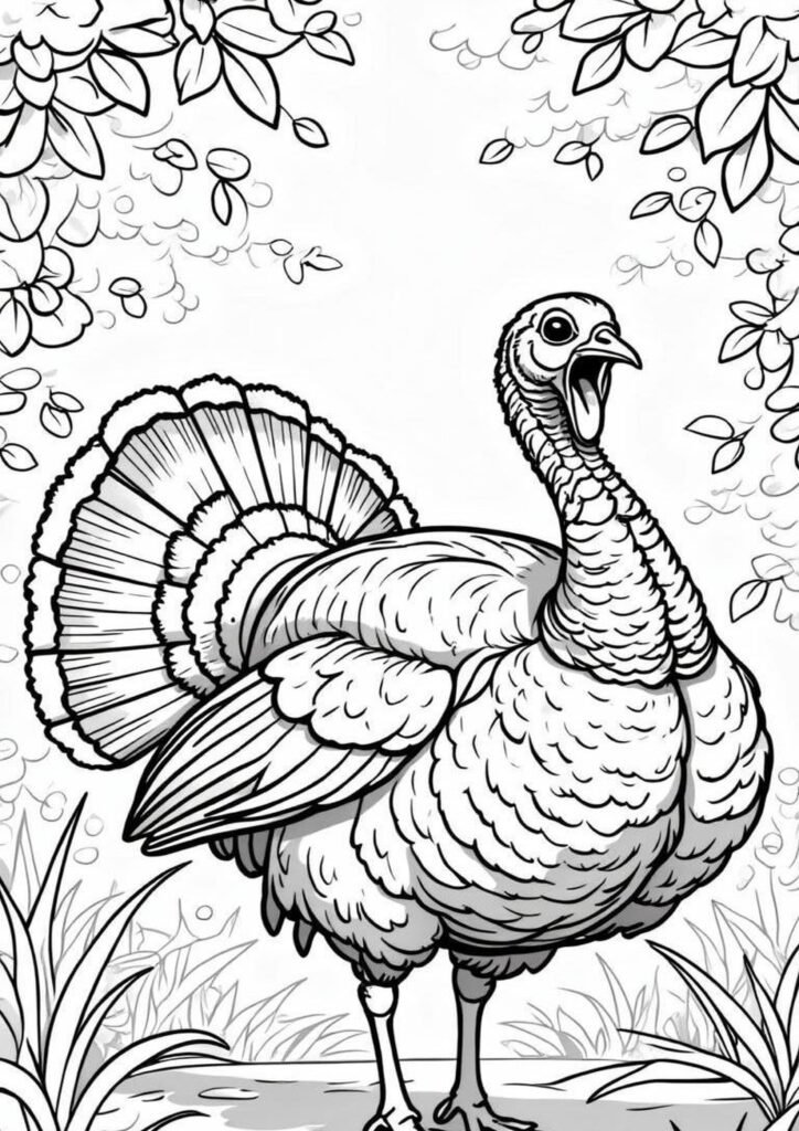 turkey coloring ideas free