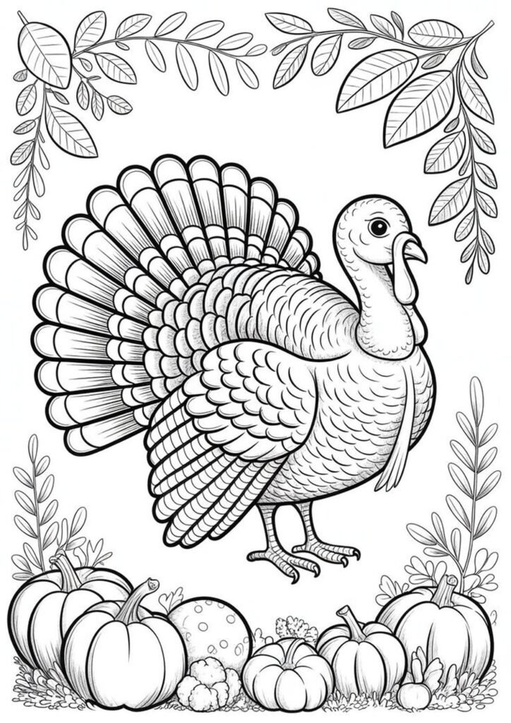 turkey coloring page