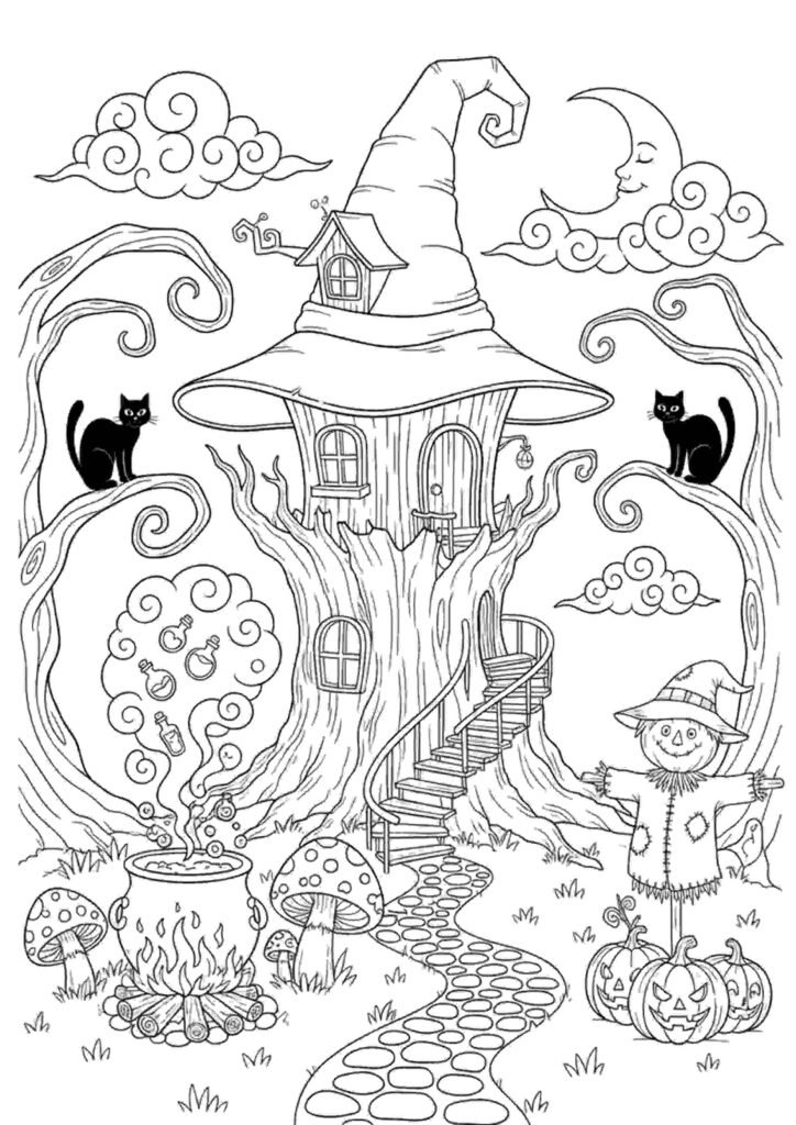 wicked coloring pages adults