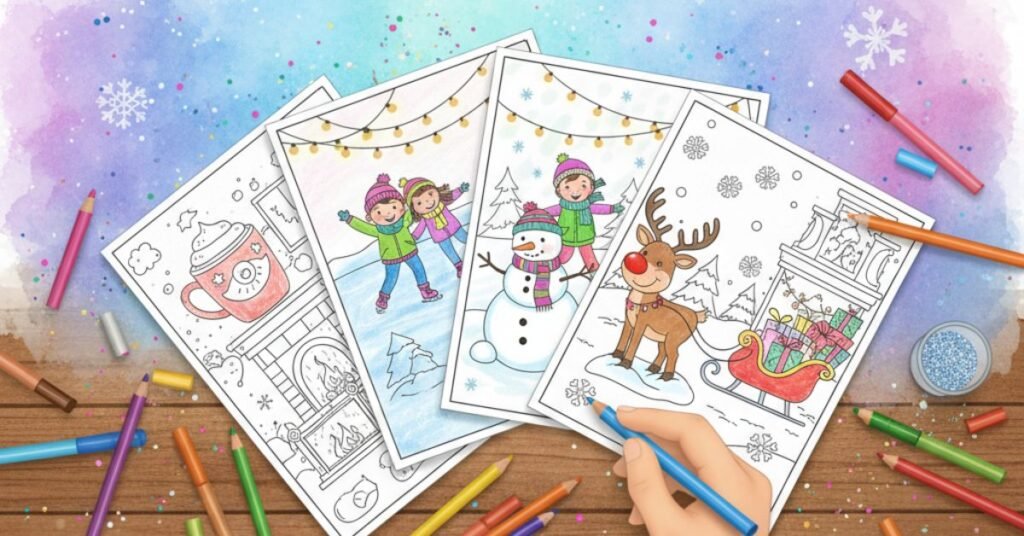 winter coloring pages