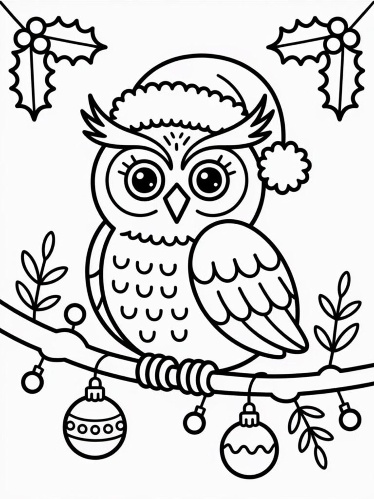 Printable Owl Coloring Pages