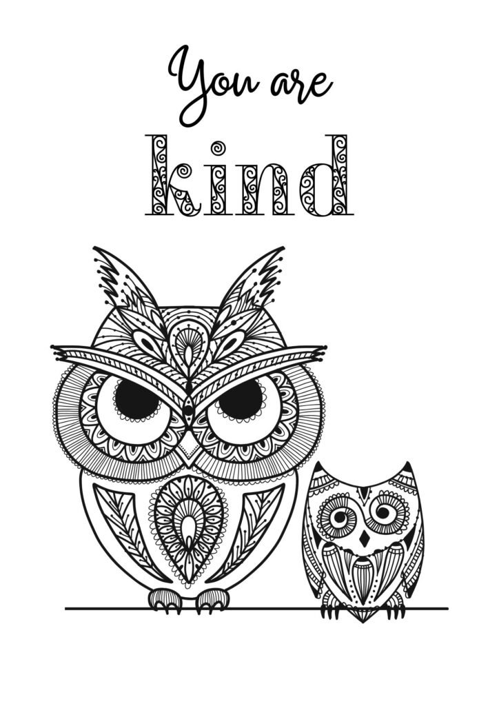 Printable Owl Coloring Pages