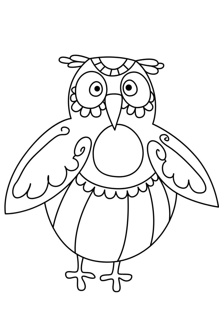 Printable Owl Coloring Pages