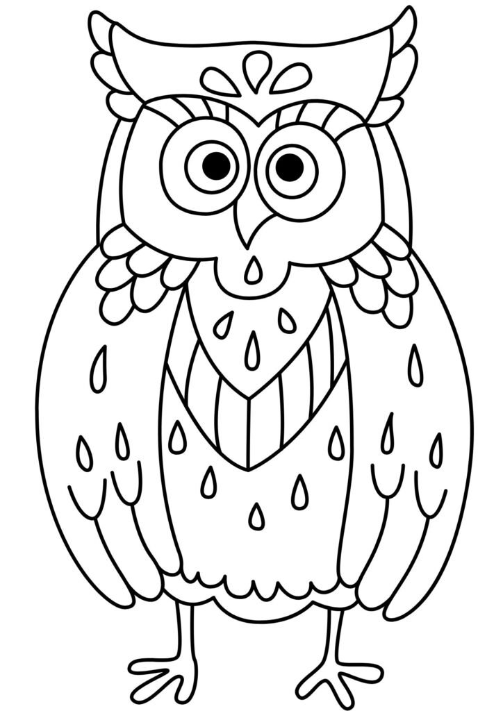 Printable Owl Coloring Pages