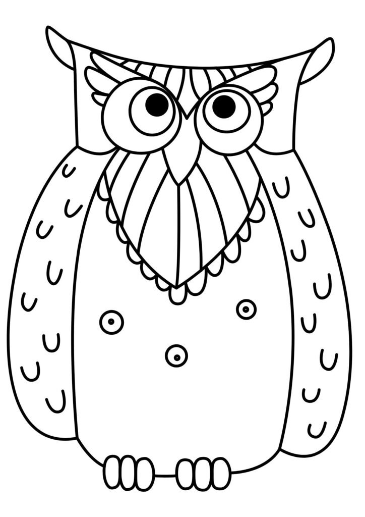 Printable Owl Coloring Pages