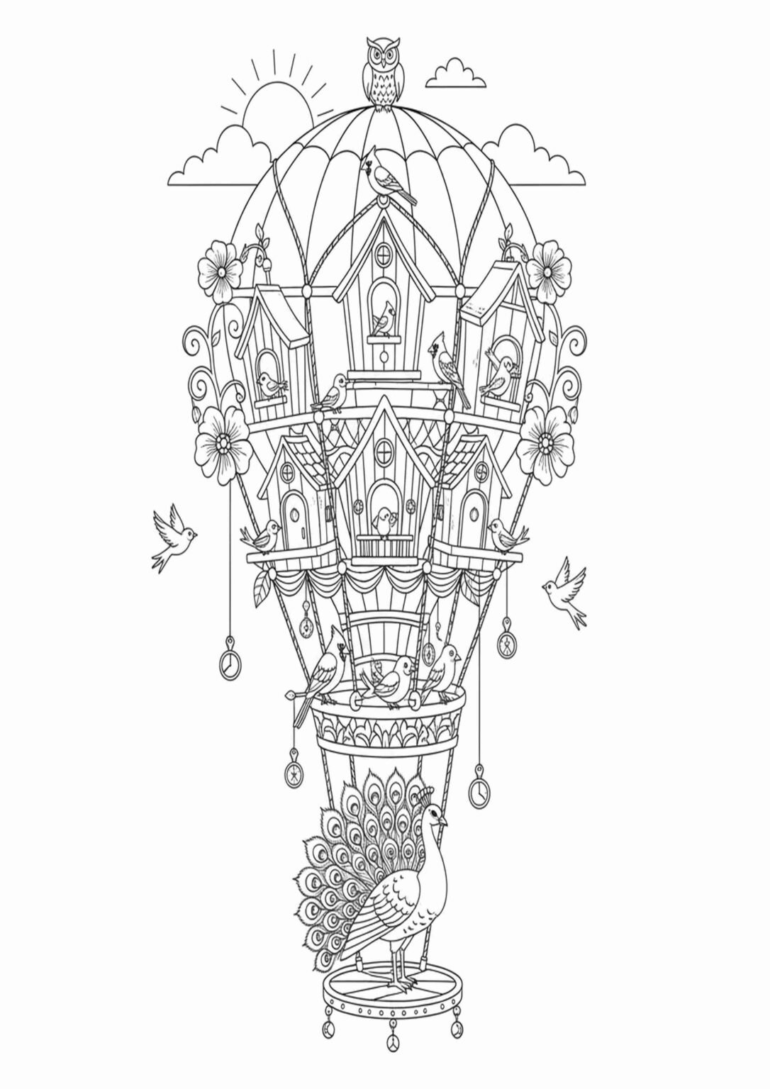 20 Free Printable Bird Coloring Pages for Kids and Adults