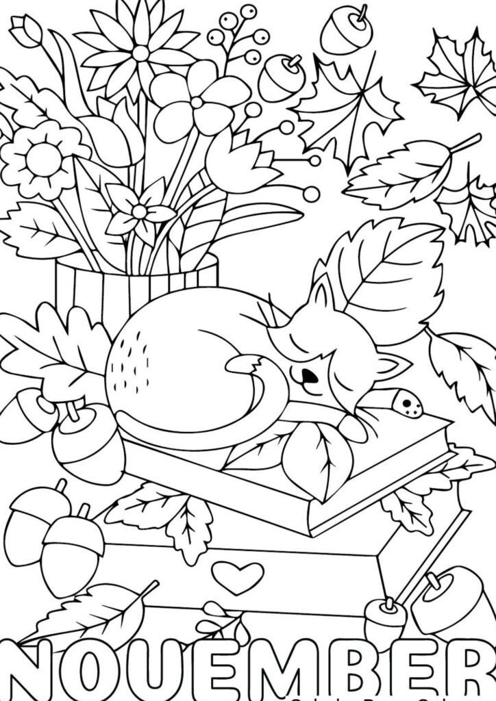 coloring pages for november