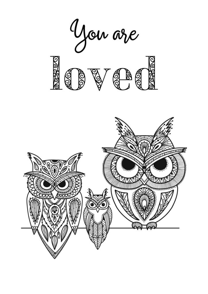 Printable Owl Coloring Pages